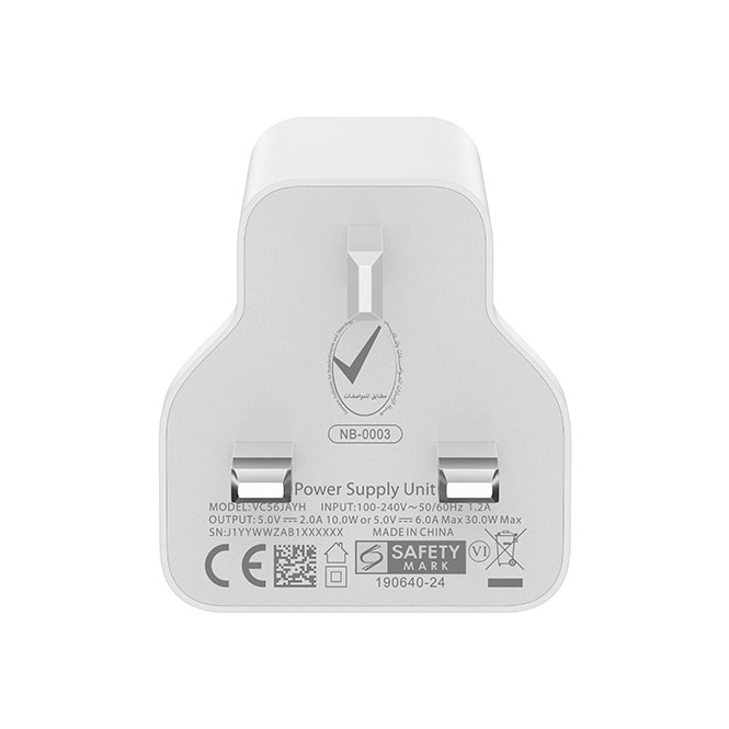30W Vooc Charging Adapter